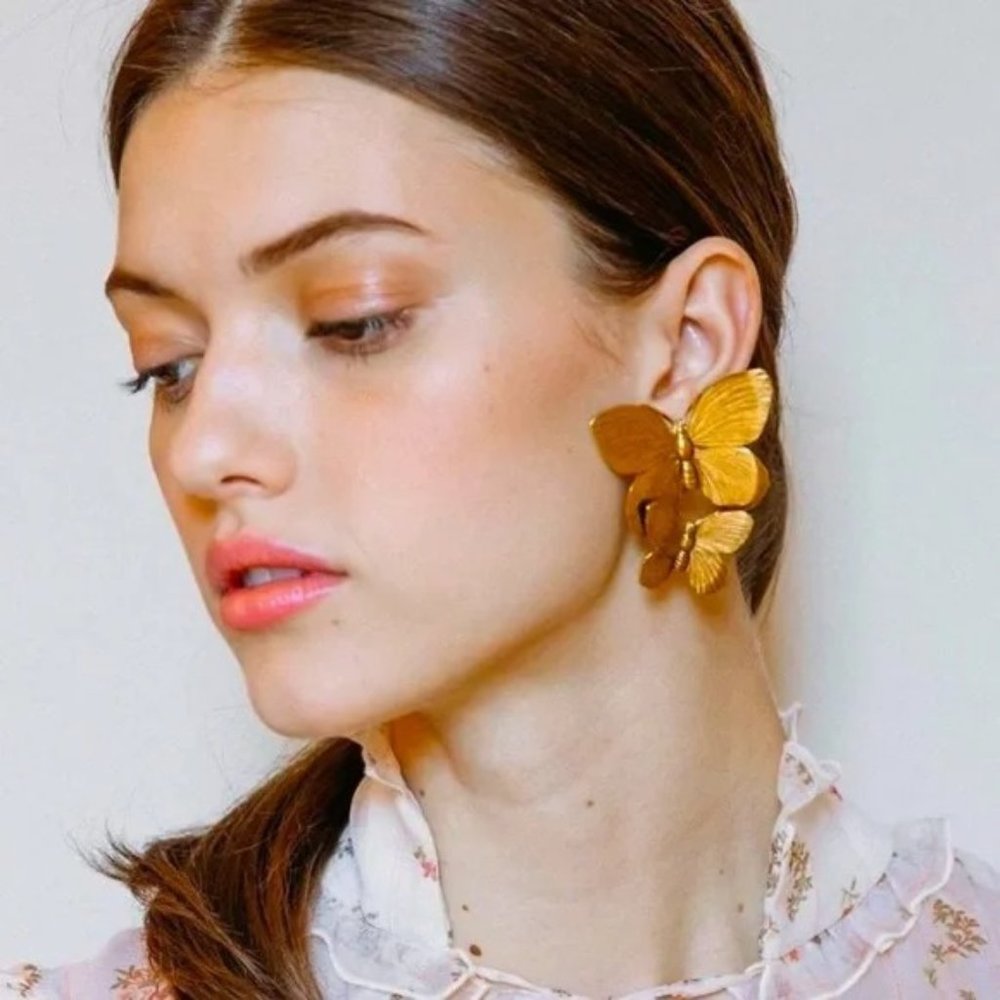 Butterfly Gold Earrings